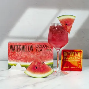 Watermelon Oolong Tea 50g (5g×10pack) With Watermelon Dragon Fruit Apple Strawberry Real Fruit Inside