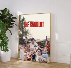 The Sandlot Unframe Poster, Retro Movie, Vintage Print, Friendship Wall Art, Classic Sports Film