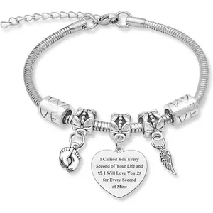Memorial Bracelet for Mother | Sympathy & Remembrance Bangle | Bereavement Gift for Women & Parents