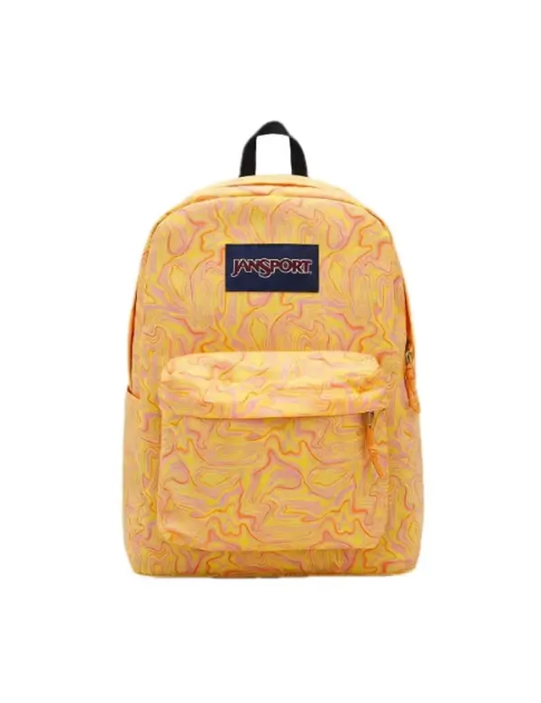 Jansport Big Student Backpack – Classic suede bottom, letter patch; college backpack with large capacity, 15-inch laptop compartment, and a side water bottle pocket for students’ daypacks.