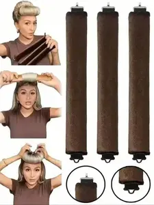 3pcs Set: Satin No Heat Hair Curler, Hair Band Curler And Hot Curler, Made Of Soft High-Elasticity Rubber, No Heat Hair Curler, Heatless Hair Curlers