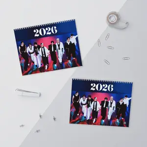 SKZ Kpop 2026 Wall Calendar, 12 Month Calendar Member Birthdays, Kpop Fan Gift, Kpop Merch, SKZ Calendar, STAY Gift