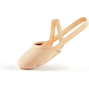 KF5-SK44  Half Sole Dance Shoes - Stretchy Canvas Pirouette Shoes for Ballet, Lyrical, Modern, Jazz Dance, and Contemporary