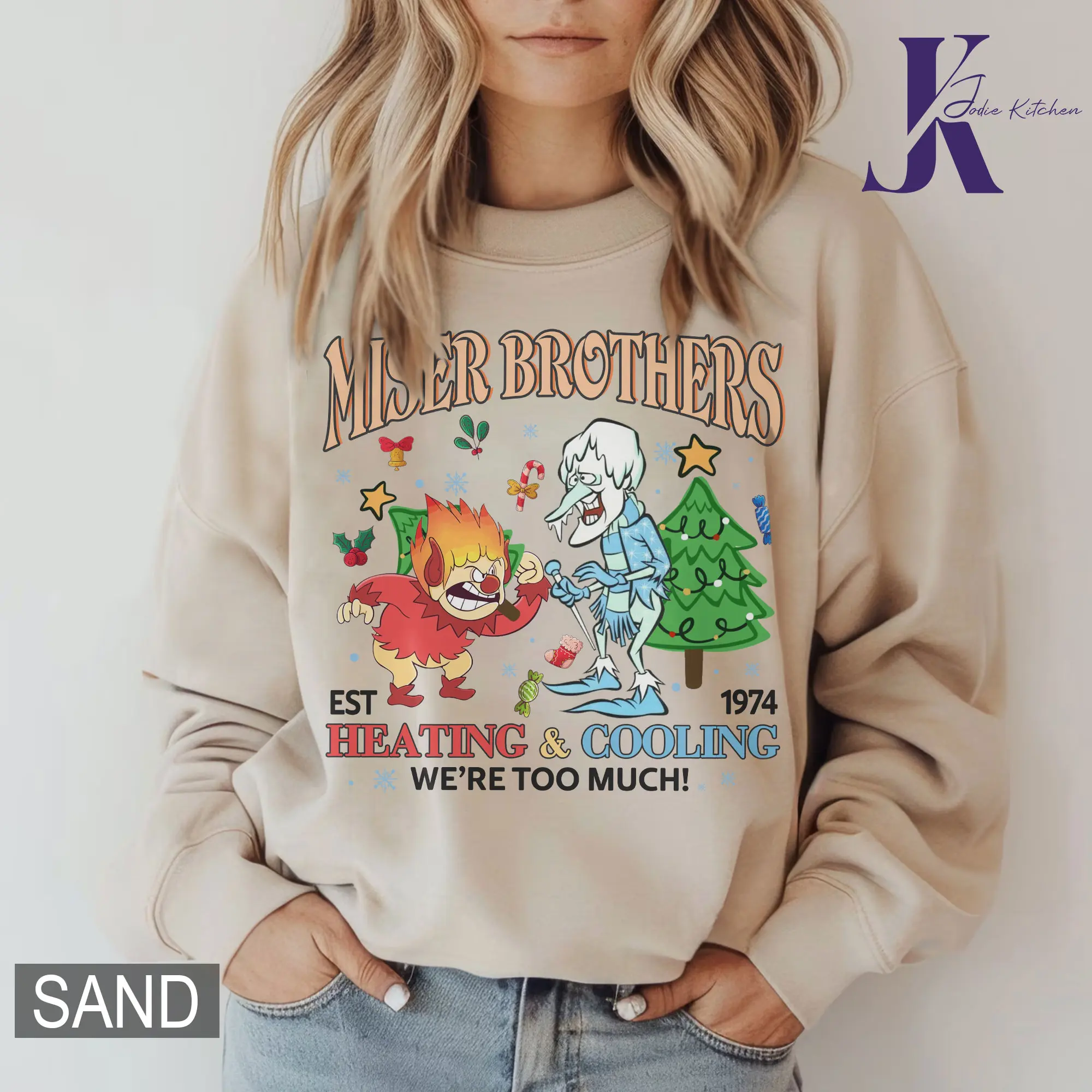 Heating and Cooling We Are Too Much Shirt, Miser Brothers Heating And Cooling Shirt, The Year Without A Santa Claus Shirt, Miser Brothers Sweater, Xmas Gift