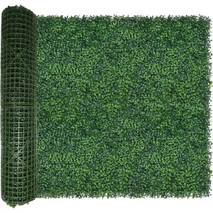 Artificial Ivy Privacy Fence Wall Screen,40X120 in(33.5 sqft) UV-Anti Faux Boxwood Roll Panels Greenery Backdrop Ivy Vine Leaf Hedges Fence Panels  Indoor Outdoor Green Wall Decor