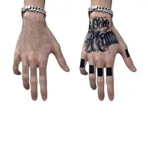 Handback Waterproof Temporary Tattoo Sticker, Safe, Non-Toxic, Painless Magic Tattoo Lasting 7-15 Days, Suitable for Handbacks and Fingers, Body Fake Tattoos