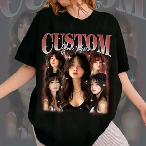 Custom Bootleg Rap T-Shirt, Custom Face Shirt With Name, Personalized Bootleg Girlfriend Boyfriend, Gift For Him, For Her