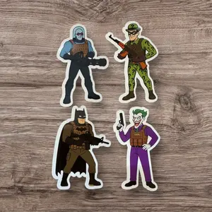 Batman Tactical Sticker Pack Featuring Batman Joker and Other Characters for Fans
