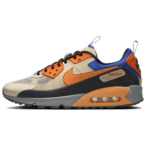 Nike Air Max 90 Drift 'Mowabb' Men's Shoes - Black/White Colorblock Round Toe Laces All Seasons Lightweight Comfort Breathable Mesh Upper