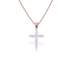 Clarity Cross Necklace Icy Cross Pendant