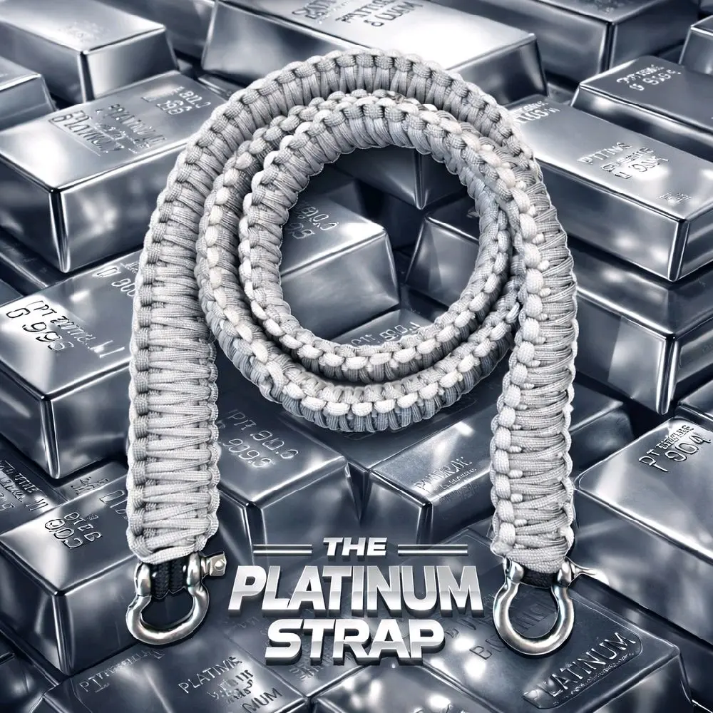 THE PLATINUM PARACORD STRAP THE PLATINUM PARACORD STRAP