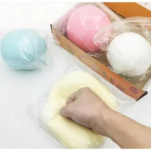 1pc10cm Super Large Fluid Cheese Ball, Stress Relief Giant Fluid Ball, Big Slow Rebound Squeeze Toy, Super Large Fluid Stress Re