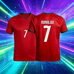 2026 Portugal Home And Away Red Green Black 7# Cristiano Ronaldo Short And Long Sleeve Soccer Jersey Fans Version