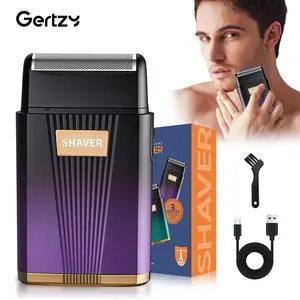 Gertzy Father's Day Men's Electric Shaver, USB Rechargeable Shaver, Perfect Travel Grooming Tool, Fashion Gift for Boyfriend or Husband, Essential Daily Care Set