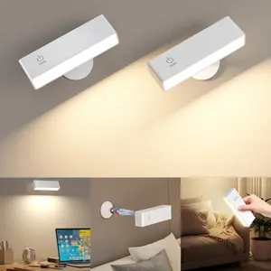 LED Picture Light Wall Lights With 360 Rotation Dimmable Wall Sconce Magnetic For Mount Light Book Table Lamp
