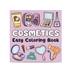 Cosmetics Easy Coloring Book: Cute & Simple Illustrations for All Ages (Easy Coloring Books)