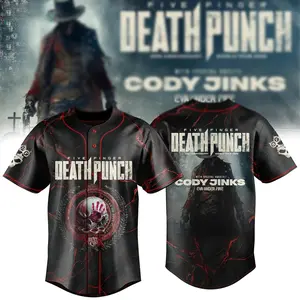 Men's Fashion Five Finger Death Punch – 20th Anniversary World Tour 2026 jersey gift for true fans