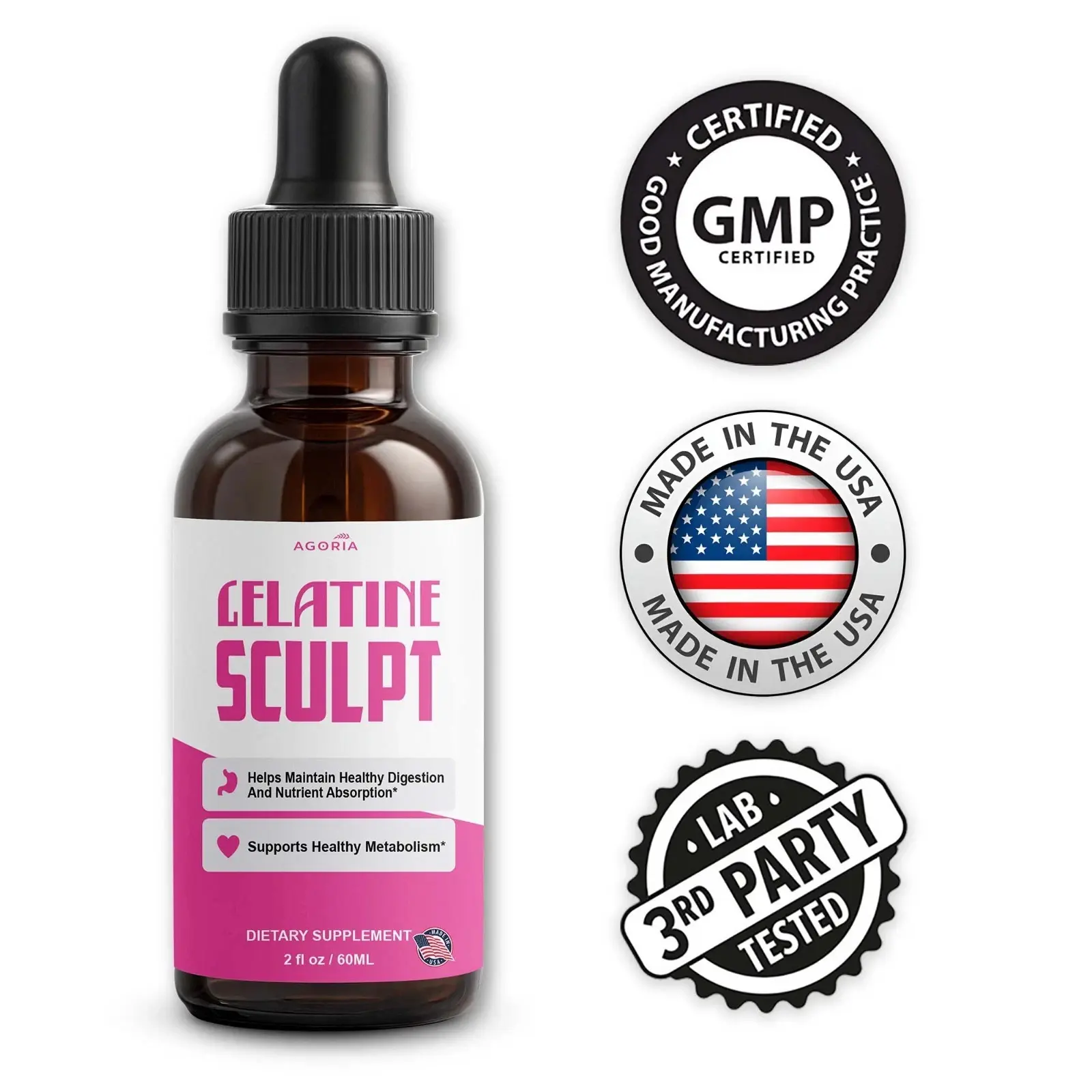 (2 Pack) Gelatine Drops Daily Wellness Formula