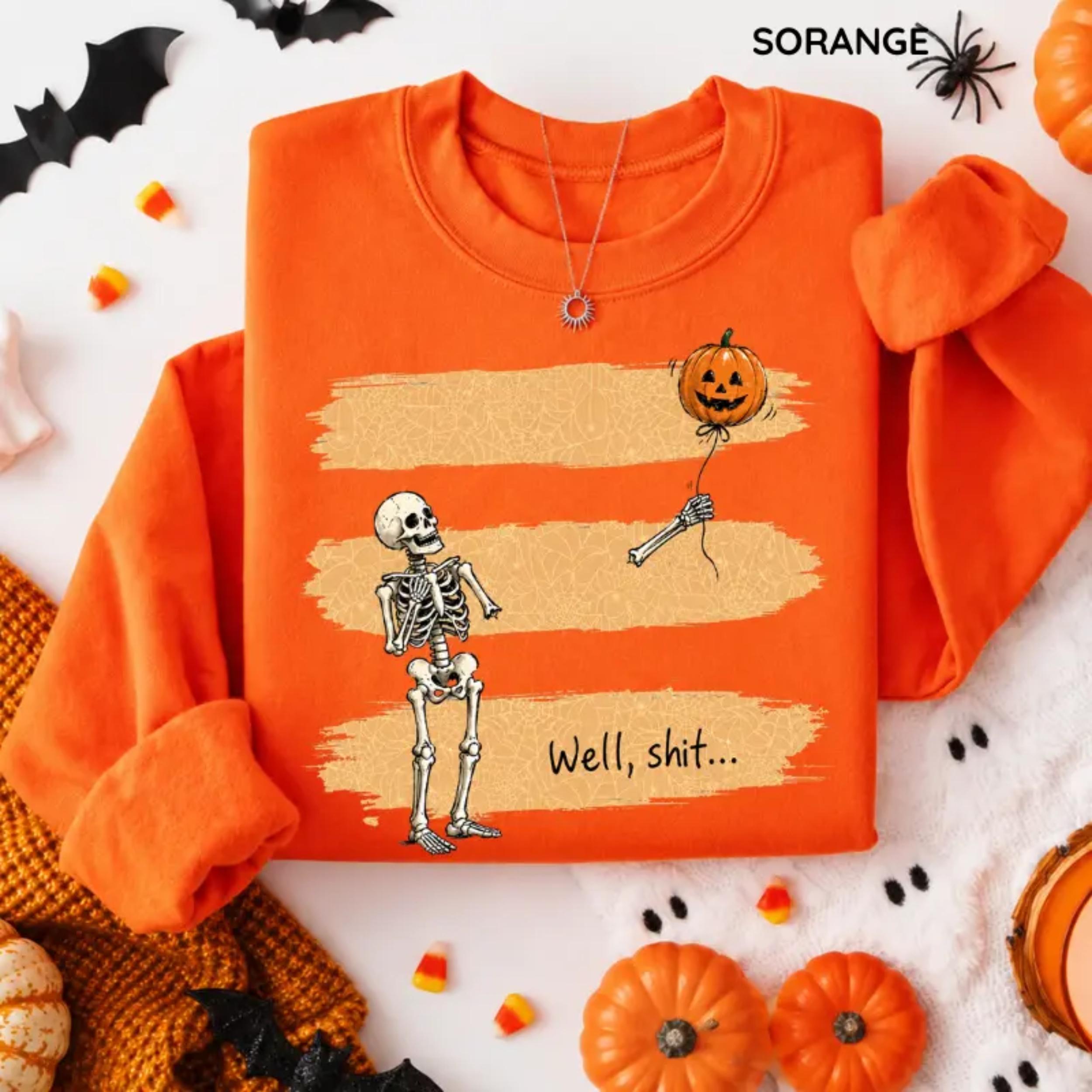 Gildan Funny Skeleton Lost Balloon Sweatshirt, Well Shit Halloween Sweatshirt, Dark Humor Sweatshirt, Gothic Sarcastic Skeleton, Halloween Sweatshirt Gift for Women Gildan Funny Skeleton Lost Balloon Sweatshirt, Well Shit Halloween Sweatshirt, Dark Humor Sweatshirt, Gothic Sarcastic Skeleton, Halloween Sweatshirt Gift for Women