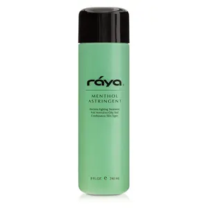 RAYA Menthol Astringent (203) | Effective Facial Toner for Combination and Partially Oily Skin Prone to Break-Outs | Helps Refine, Tighten, and Protect pH Balance | Cools, Refreshes and Soothes