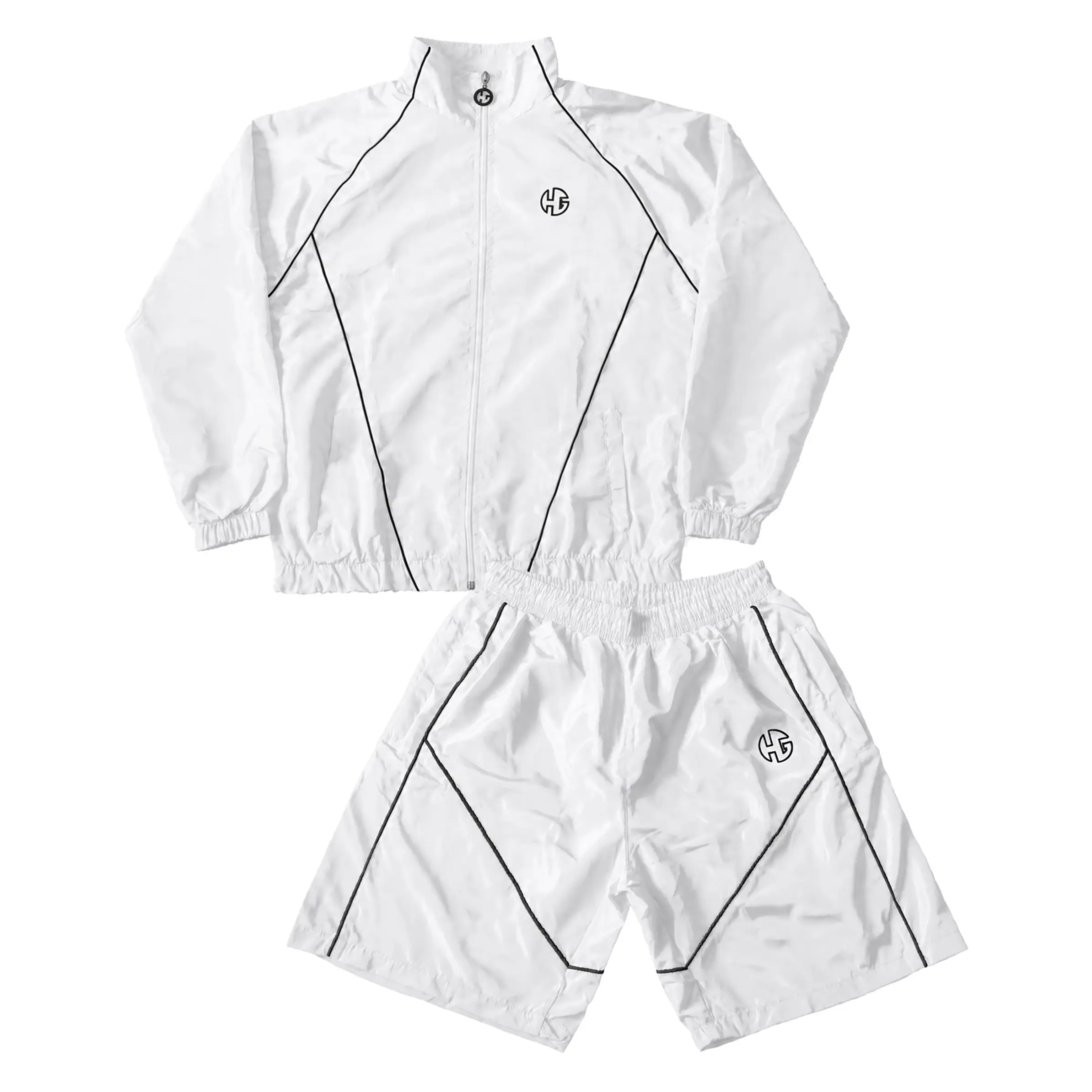 HG Pulse Track Suit - White/Black