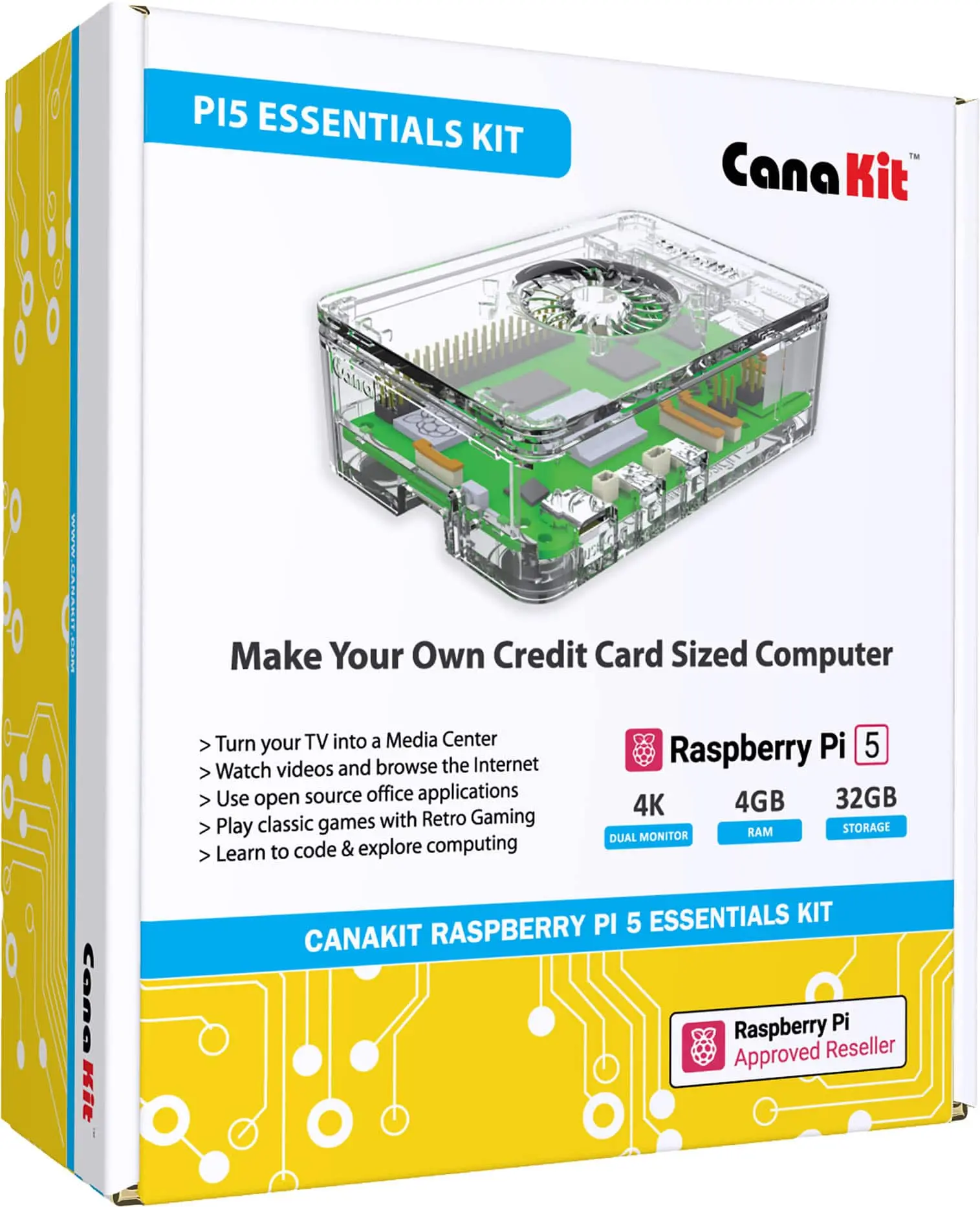 Raspberry Pi 5 Essentials Kit - Turbine (4GB)