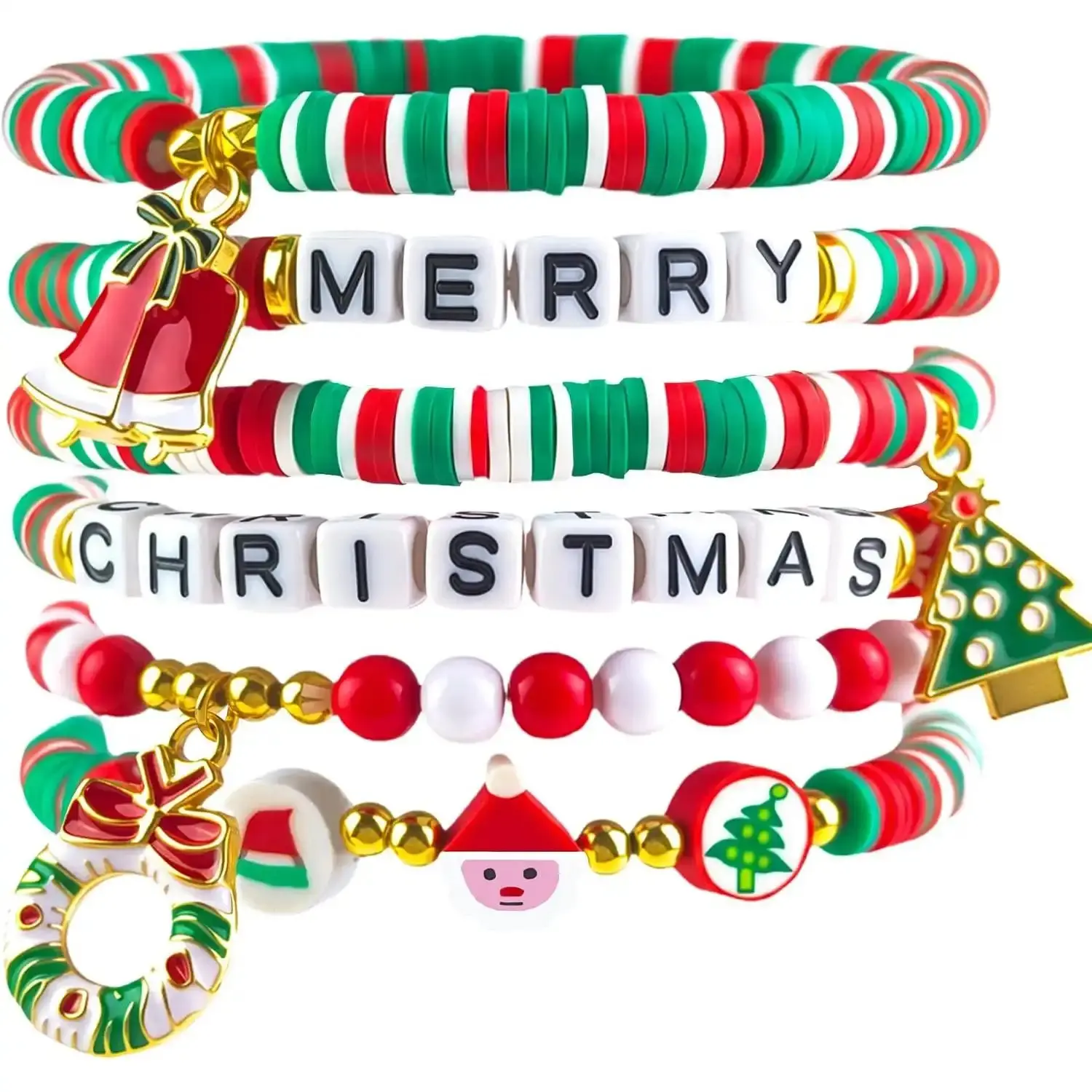 Stocking Stuffers - 6 Pack Bracelets for Teen Girls Women