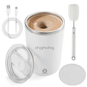 Orchme Self Stirring Coffee Mug 2025 New Automatic Magnetic Stirring Cup 12Oz Rechargeable Electric Mixing Cup for Coffee Milk TeaPortable For Travel OfficeSchool Gym And Gift