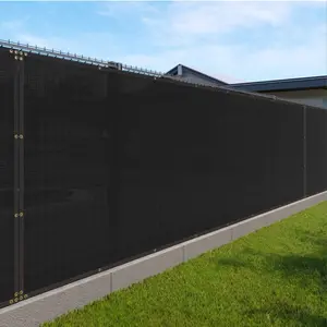6'x50' Heavy Duty Privacy Fence Screen, Windscreen Fencing Mesh Fabric Shade Net Cover, Outdoor Shade Solutions for Garden, Pool Deck, Backyard