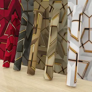 Geometric Pattern Wallpaper, Self Adhesive Removable Wallpaper, Waterproof Wall Sticker for Bedroom Cabinet, Home Decor Supplies