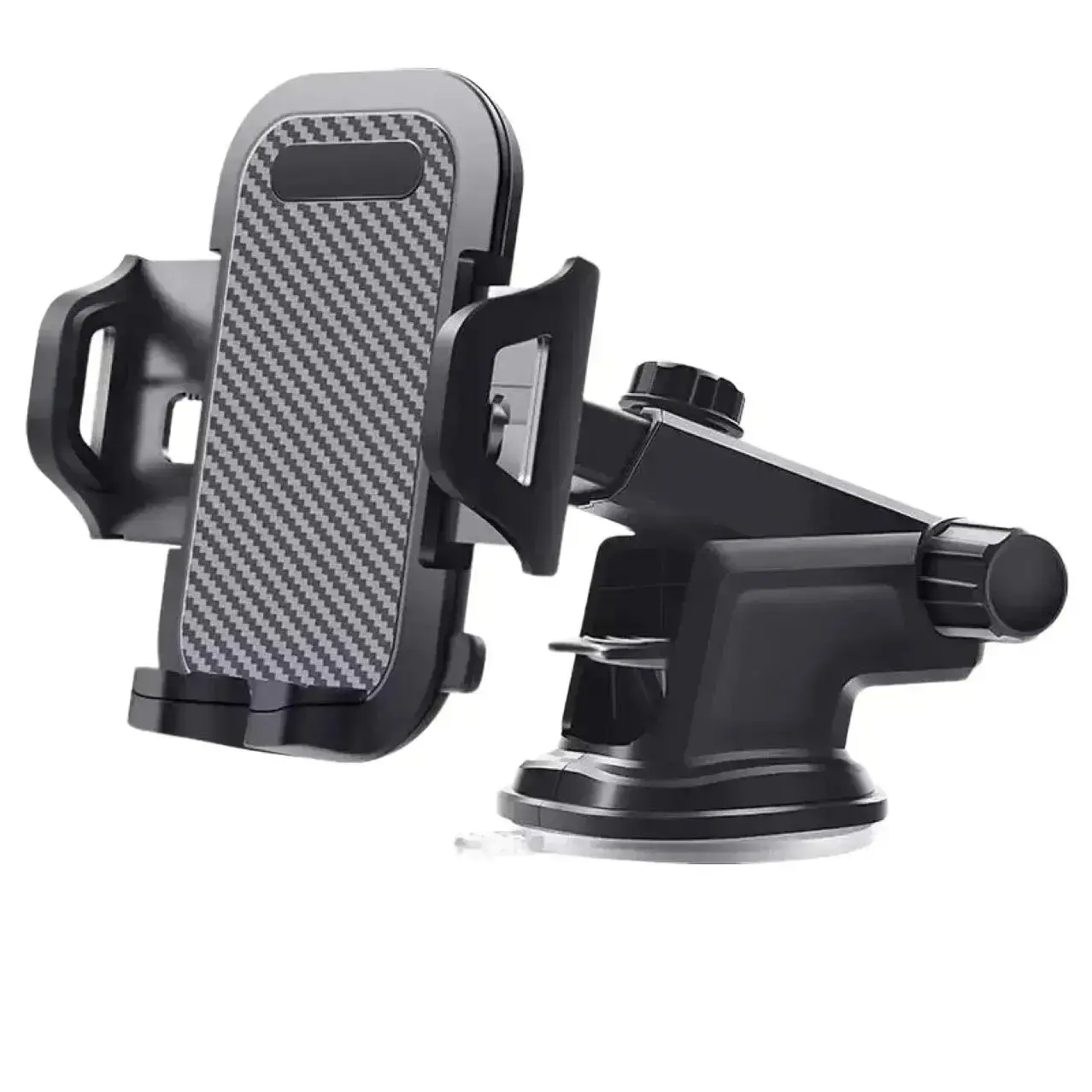 Universal Car Phone Mount with Strong Suction Cup, Non-Slip Dashboard & Air Vent Holder, Secure Hold for Bumpy Roads, Easy One-Hand Operation for Navigation, Dual Mounting Options for All Cars Truck SUV, Heat Resistant Stable Smartphone Bracket