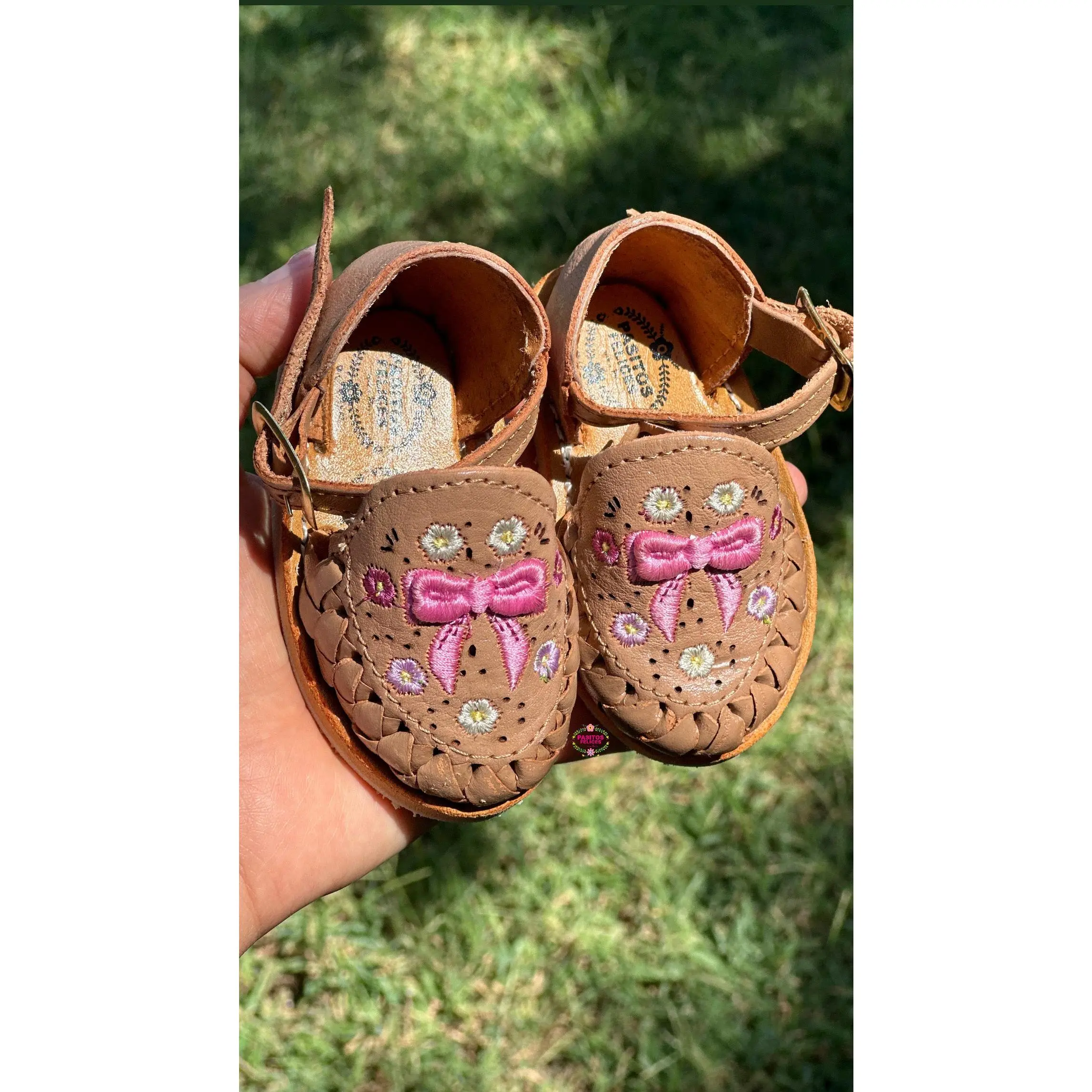 Coquette Tan Mexican Buckle Sandals