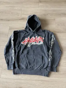 Hestar Records World Tour Black Hoodie Sweatshirt Streetwear Men’s Size, Hoodies Women's Y2K Gothic Harajuku Pullovers Women Clothes