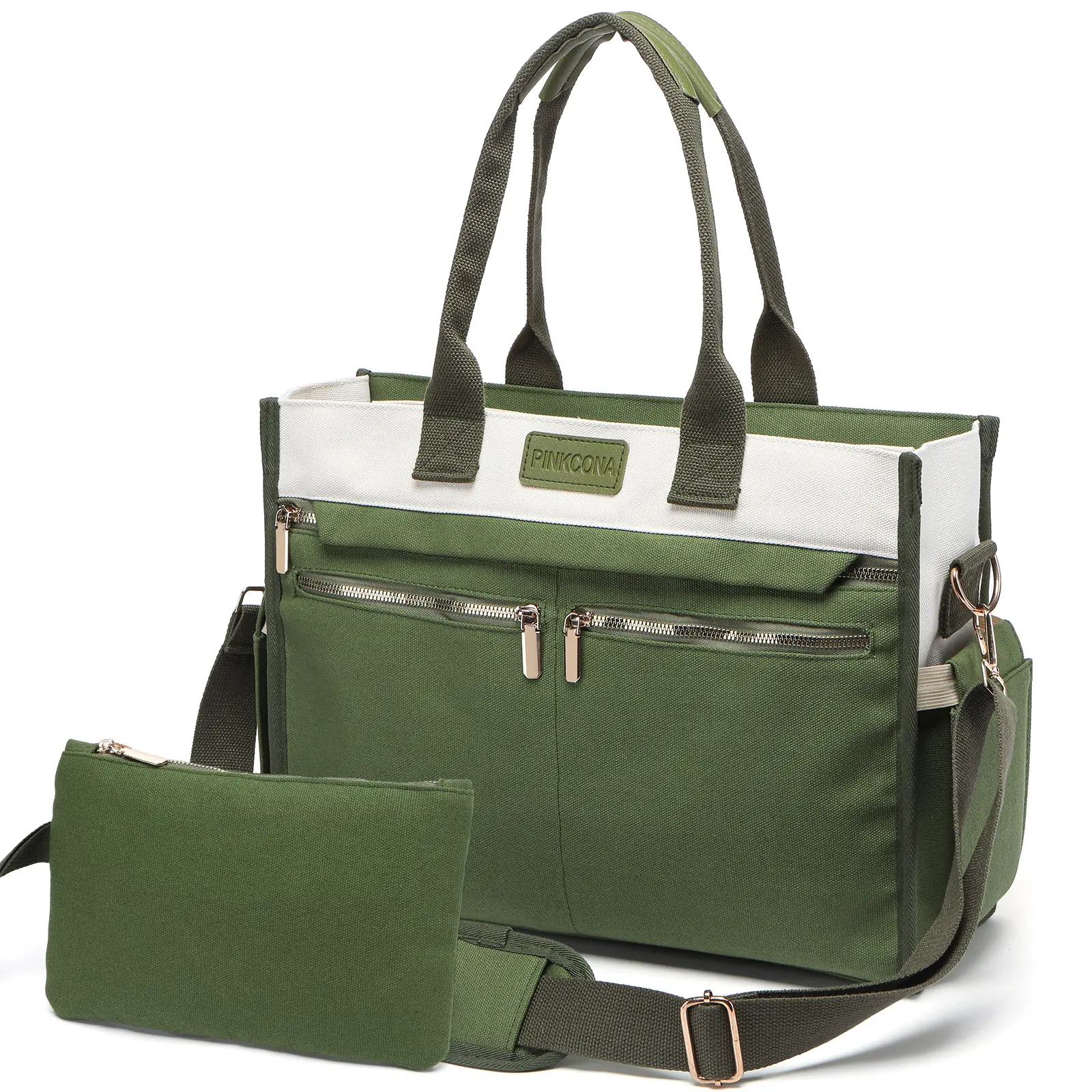 Large Capacity Canvas Crossbody Bag Set(2PCS) – Tote Bag for Women, Tote Bag, Work Bags for Women, Stylish Purses for Women, Everyday Shoulder Bag with Zipper for Travel, School, and Office Strap Beach Adjustable mini tote bag, Work Tote Bag