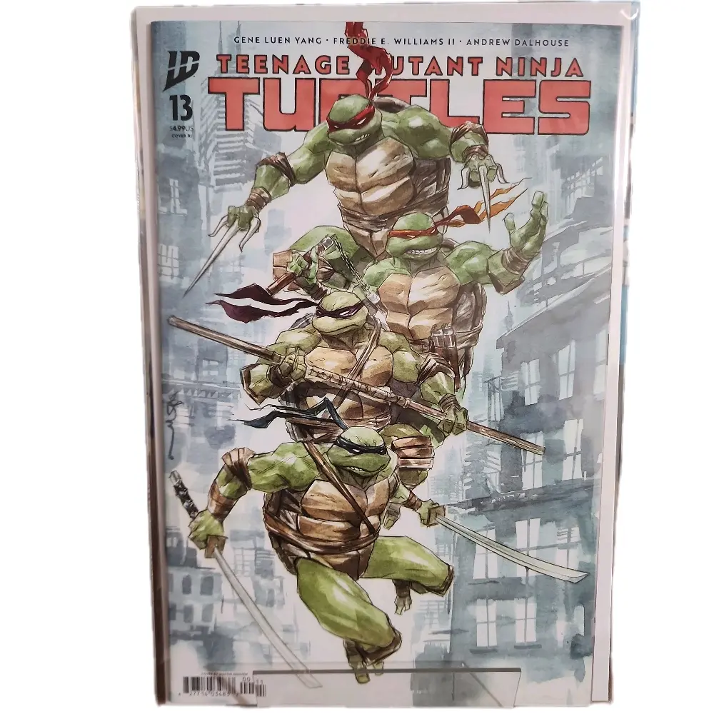 Teenage Mutant Ninja Turtles Comic Book Issue #13, 1st Print Variant Cover C by Gene Luen Yang, Freddie E. Williams II, Andrew Dalhouse