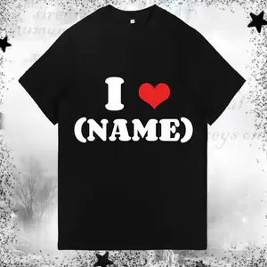 [Custom Name Tee]TAILORTRENDS Fashion-forward custom designs Crewneck Summer Stylish Cotton Front/Back Tee Shirt Add Text/Image/Logo for Women Adult