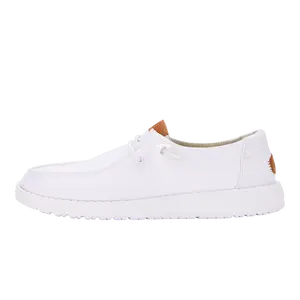 HEYDUDE Wendy Stretch Canvas Wide Fit - Womens Comfortable Slip on Shoes HEYDUDE Wendy Stretch Canvas Wide Fit - Womens Comfortable Slip on Shoes