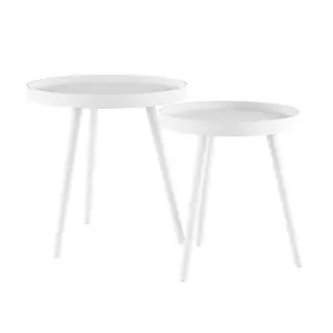 Lavish Home 2 End Tables Round Nesting Side Accnt Tables Lavish Home 2 End Tables Round Nesting Side Accnt Tables
