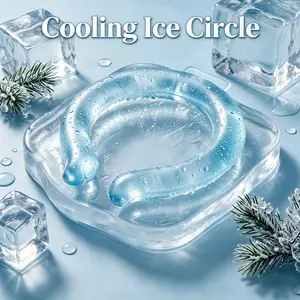 Reusable Neck Cooling Tube with Insulated Storage Bag, Wearable Ice Ring Cooler, Body Cooling Accessory for Hot Weather & Outdoor Use