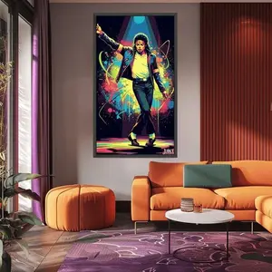 Unframe Michael Jackson Dance Pose Pop Art Music Legend Decor