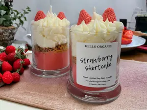Strawberry Shortcake Specialty Dessert Candle