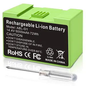 MADOT 5000mAh for iRobot Roomba e & i Series ABL-D1 Battery Replacement, Compatible with Roomba i8 i8+ i7 i7+ i4 i4+ i3 i3+ e5 e6 J7 J7+ J6+ J6 Plus J5 J5+ Series Li-ion Batteria Capacity 14.4V 72Wh