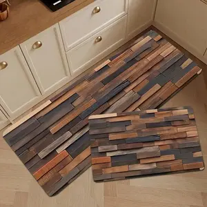 Vintage Geometric Rectangular Printed Alginate Mat, 5 Sizes Available, High-Quality Alginate, Non-Slip Rubber, Easy Cleaning, Reusable