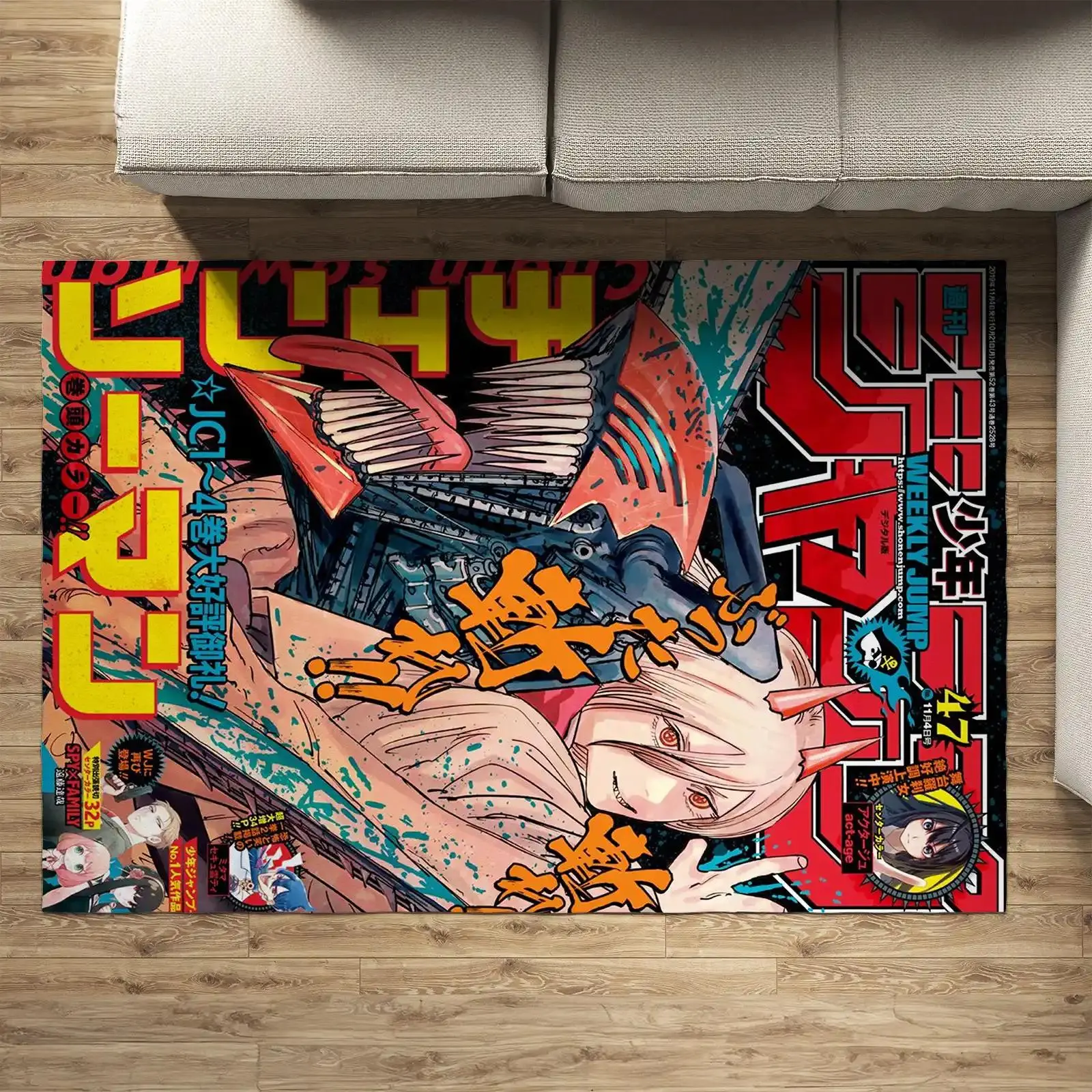 Chainsaw Man Rug, Anime Area Rug Carpet ,Popular Rug,Gift Ideas