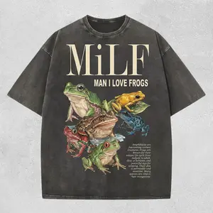 MILF Man I Love Frogs T-Shirt, Meme Frog Shirt, Comfort Colors Unisex Shirt, Offensive Unisex Tee, Inappropriate Funny Gag Gift, Gen Z Meme