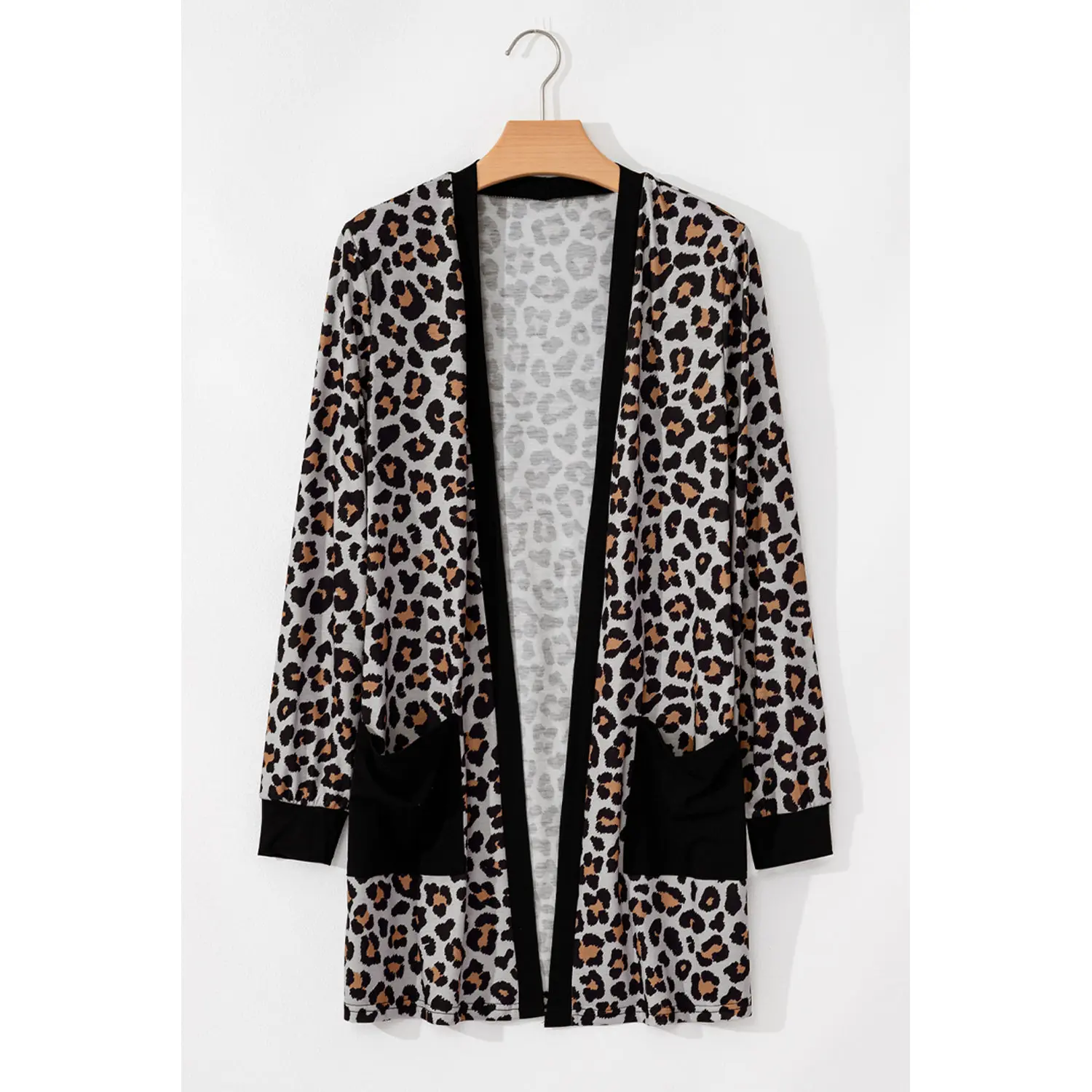 Jazmin Patched Open Front Cardigan