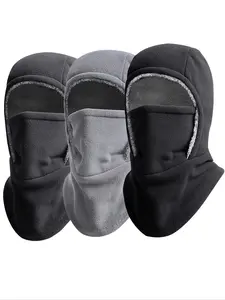 Warm Hooded Hat Unisex Fall Winter  Lined Thick Cycling Windproof Face Mask, Cold Weather Protection, Comfortable and Stylish, Thermal Ski Mask