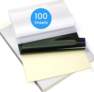 Phomemo Tattoo Transfer Paper - 100 Sheets A4 Size, Thermal Stencil Paper for Tattoo Transfer Kit - Commercial & Personal Use, DIY Tattoo Tracing Paper Compatible with M08F Printer & Tattoo Supplies