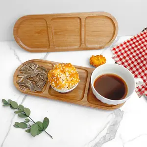 Wooden Tray Set, Divided Serving Trays, Dessert Display Organizer, Multi-Purpose Kitchen Storage Solution, Wishing Tree Design