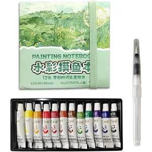 Watercolor Workbook, Pocket Size Water Coloring Book, Beginner-Friendly Watercolor Workbooks for Adults